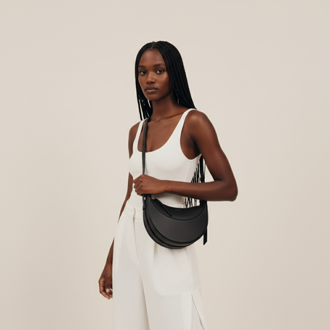 Lorance™ Sac à épaule Luna - Noir