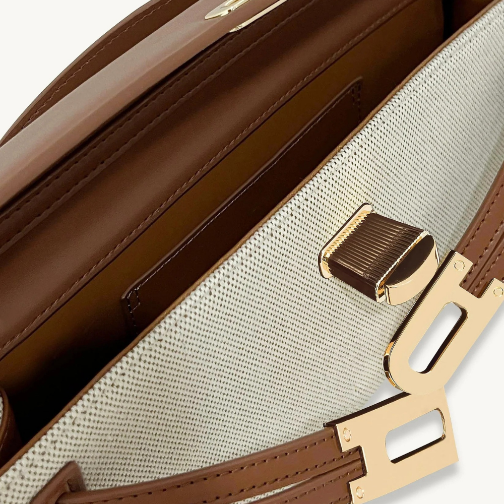 Lorance™ Sac à Main Clémence - Toile marron