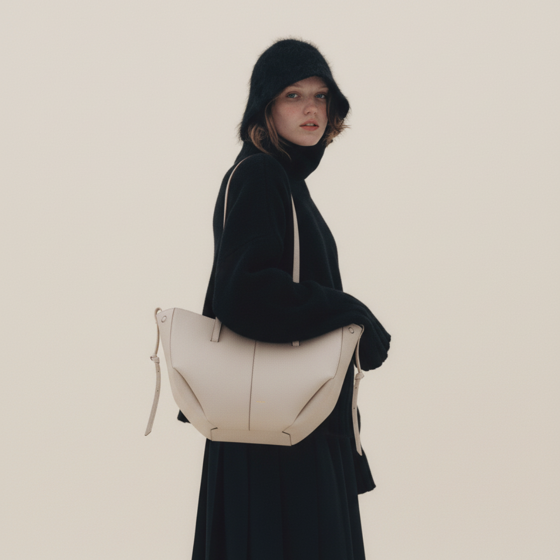 Lorance™ Mini Sac Tote Stella - Craie