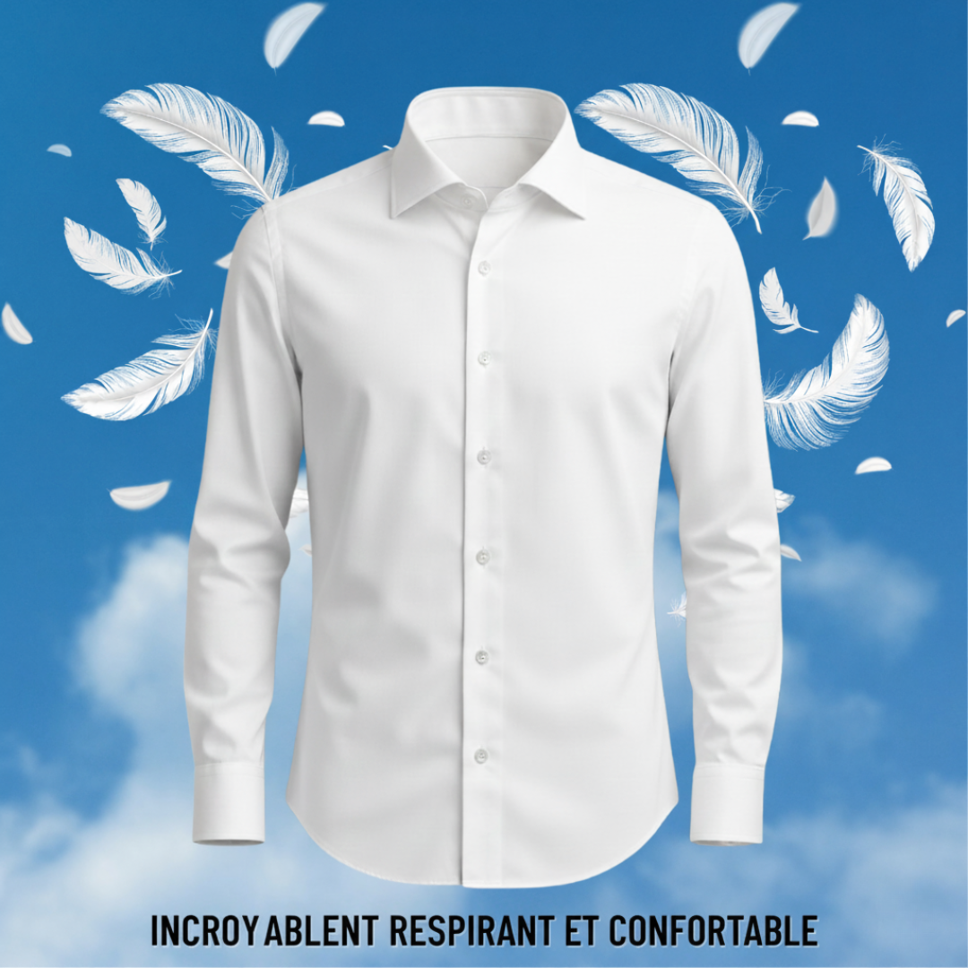 Lorance™ Chemise Slim Fit Anti-Rides Manhattan - Bourgogne