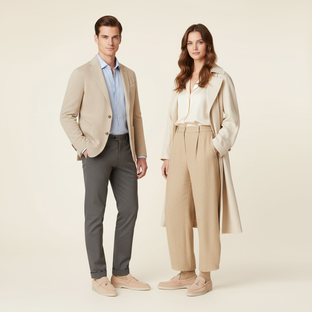 Lorance™ Mocassins Milano - Rose Clair