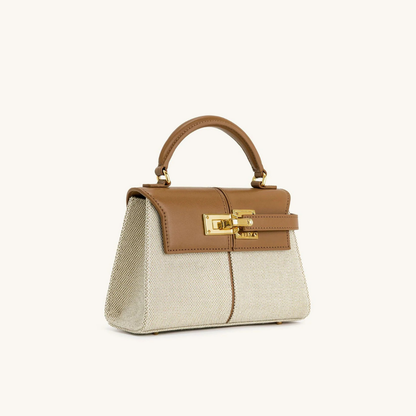 Lorance™ Mini Sac Grace - Toile Marron