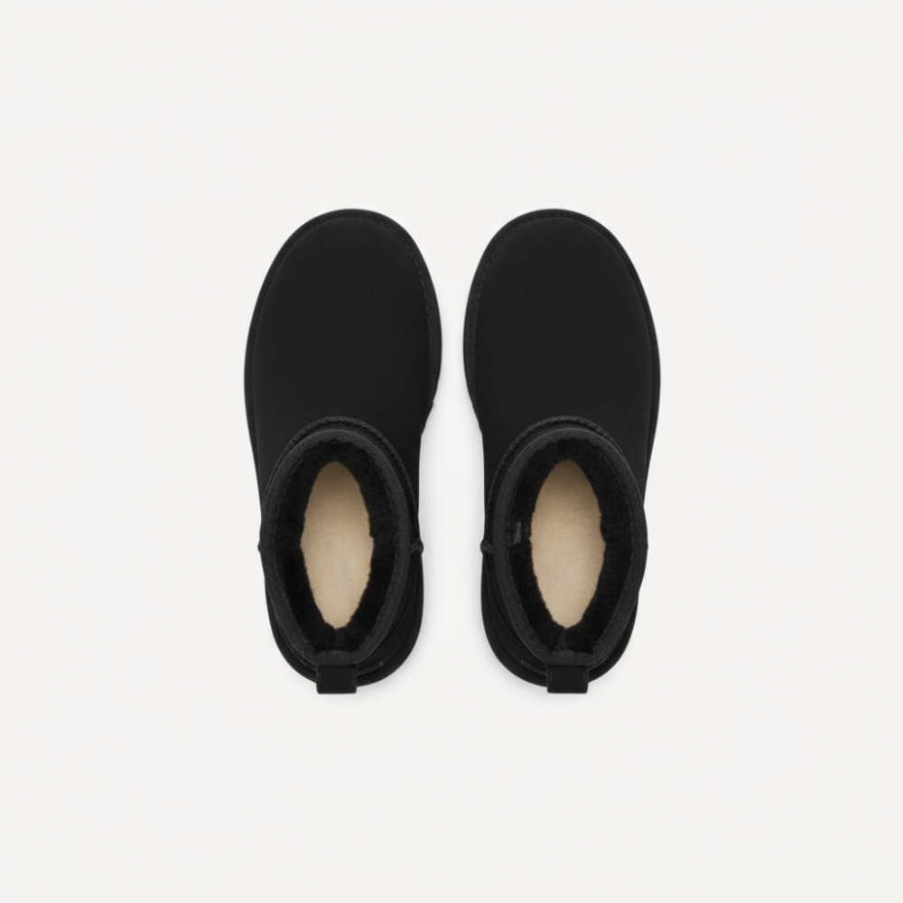 Lorance™ Mini Bottine Plate Sydney - Noir