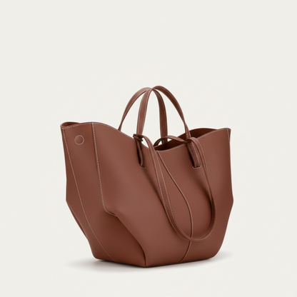 Lorance™ Sac Tote Stella - Cognac