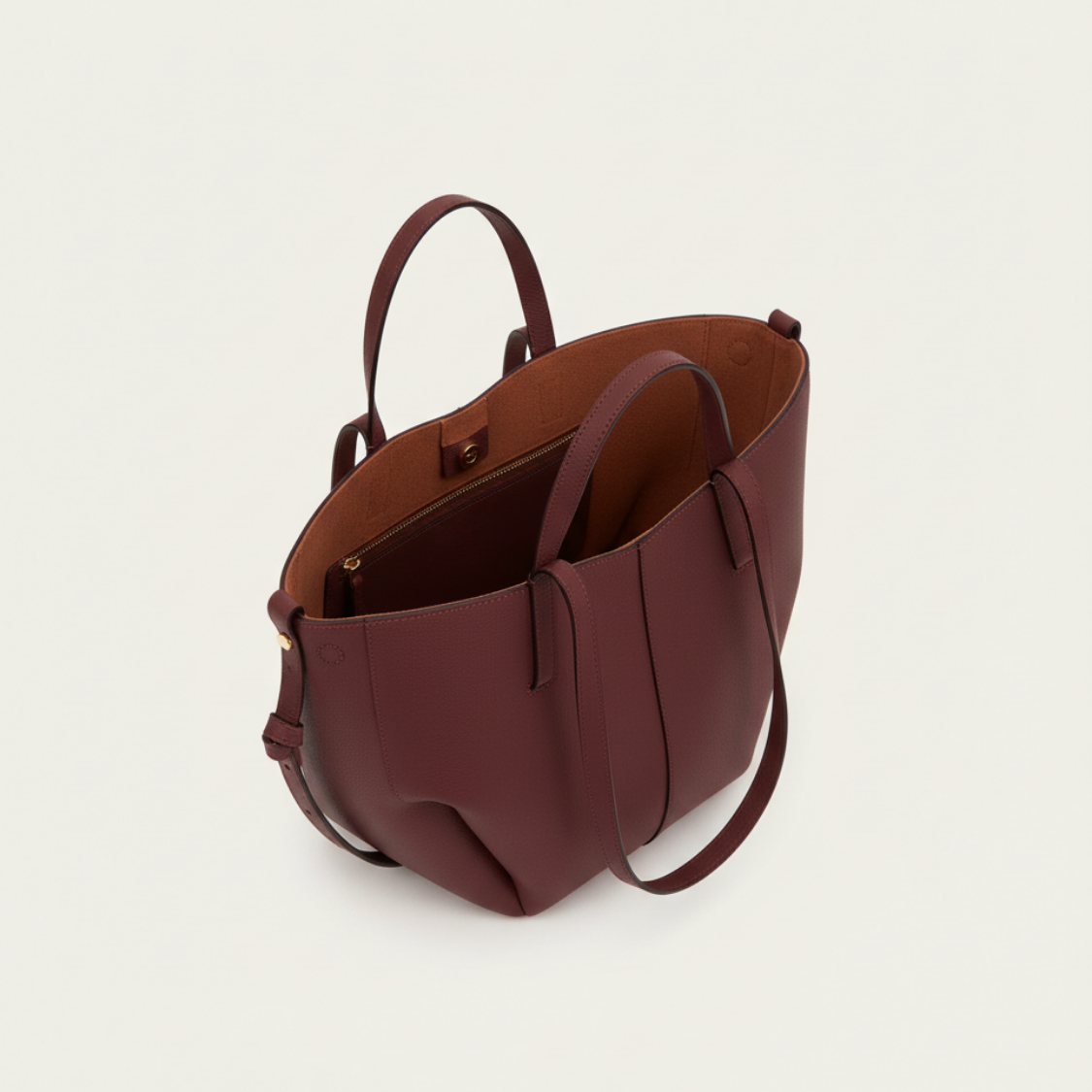 Lorance™ Mini Sac Tote Stella - Bordeaux / Édition Limitée
