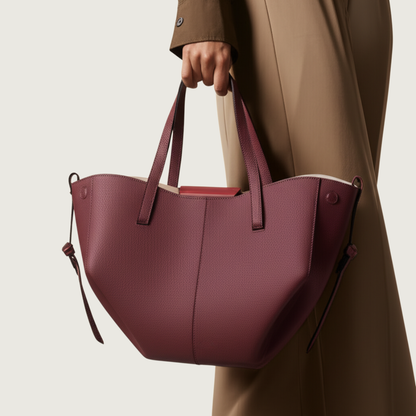 Lorance™ Mini Sac Tote Stella - Bordeaux / Édition Limitée