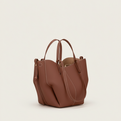 Lorance™ Mini Sac Tote Stella - Cognac