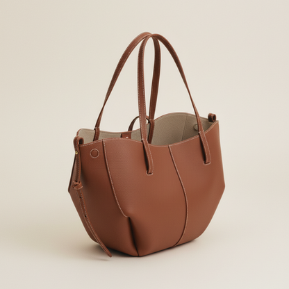 Lorance™ Mini Sac Tote Stella - Cognac