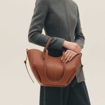 Lorance™ Mini Sac Tote Stella - Cognac