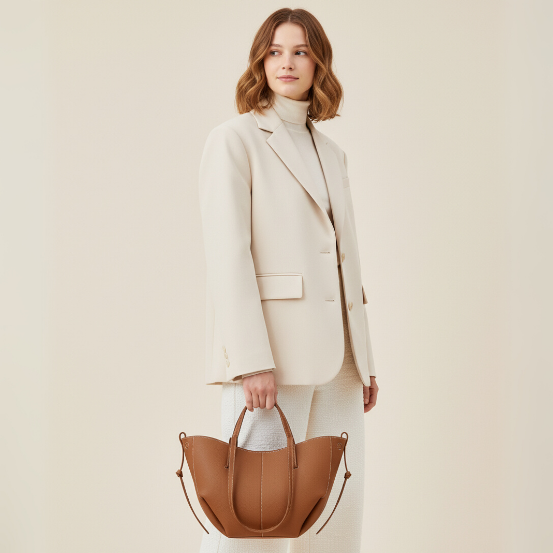 Lorance™ Mini Sac Tote Stella - Camel