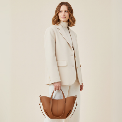 Lorance™ Mini Sac Tote Stella - Camel