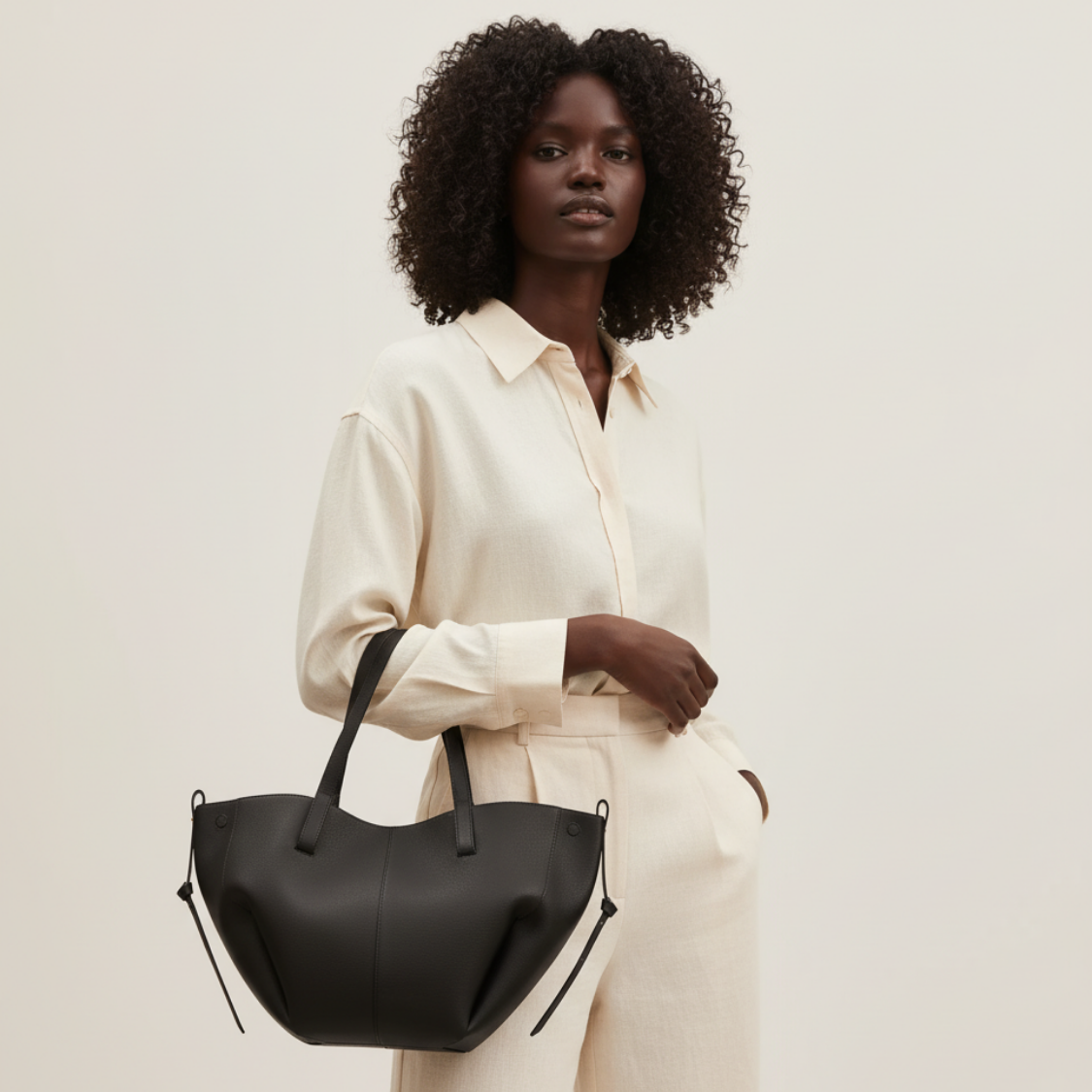 Lorance™ Mini Sac Tote Stella - Noir