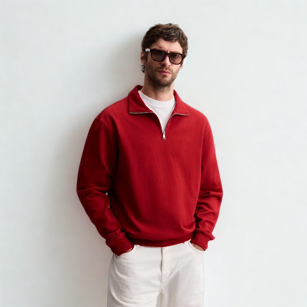 Lorance™ Sweat Zip Paris - Rouge