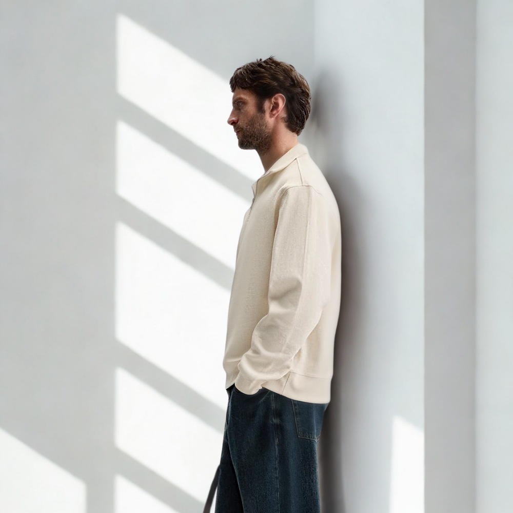 Lorance™ Sweat Zip Paris- Blanc