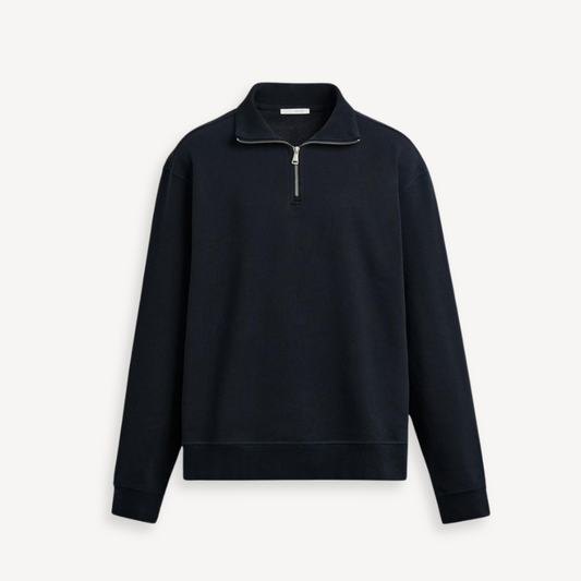 Lorance™ Sweat Zippé Paris - Bleu marine