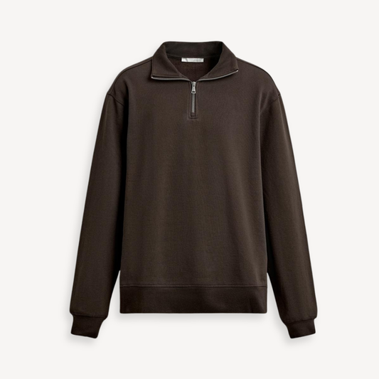 Lorance™ Sweat Zip Paris - Marron