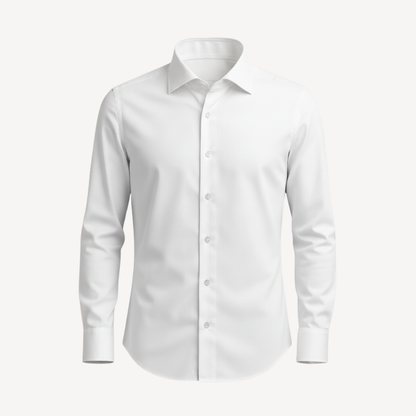 Lorance™ Chemise Slim Fit Anti-Rides Manhattan - Blanc