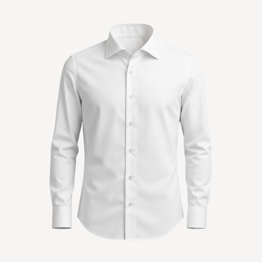 Lorance™ Chemise Slim Fit Anti-Rides Manhattan - Blanc