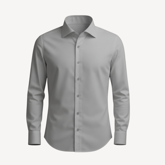 Lorance™ Chemise Slim Fit Anti-Rides Manhattan - Gris