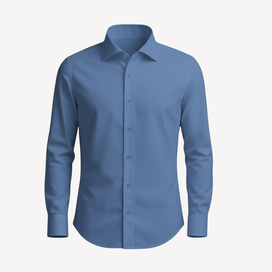 Lorance™ Chemise Slim Fit Anti-Rides Manhattan - Turquoise