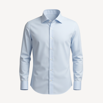 Lorance™ Chemise Slim Fit Anti-Rides Manhattan - Bleu clair