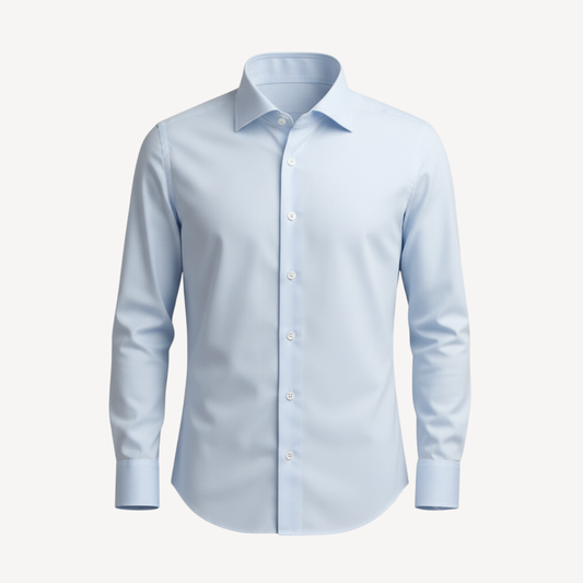 Lorance™ Chemise Slim Fit Anti-Rides Manhattan - Bleu clair