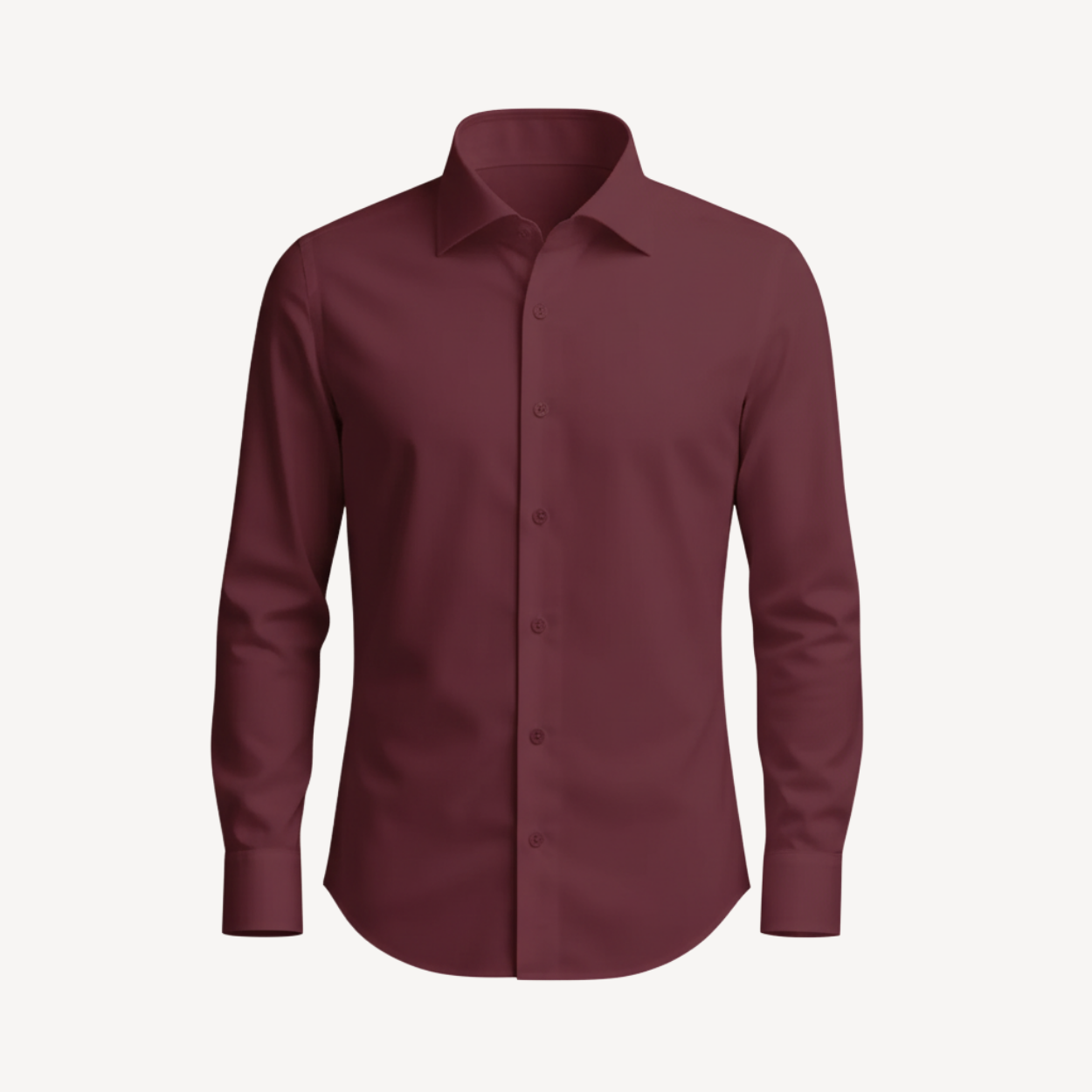 Lorance™ Chemise Slim Fit Anti-Rides Manhattan - Bourgogne
