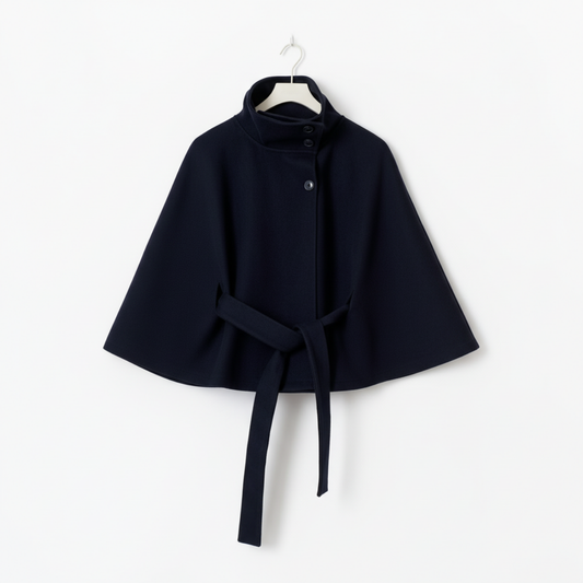 Lorance™ Manteau Cape Rivoli - Bleu marine