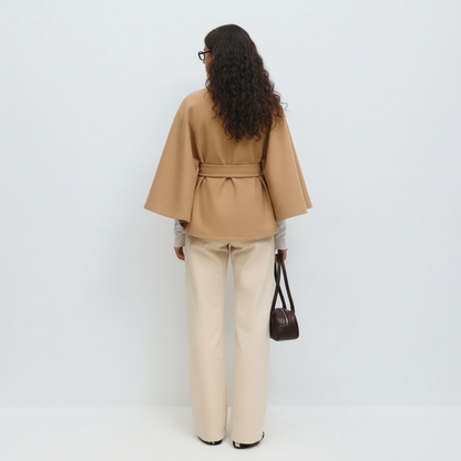 Lorance™  Manteau Cape Rivoli - Camel