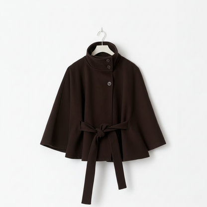 Lorance™ Manteau Cape Rivoli - Marron