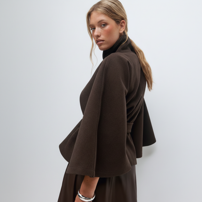 Lorance™ Manteau Cape Rivoli - Marron