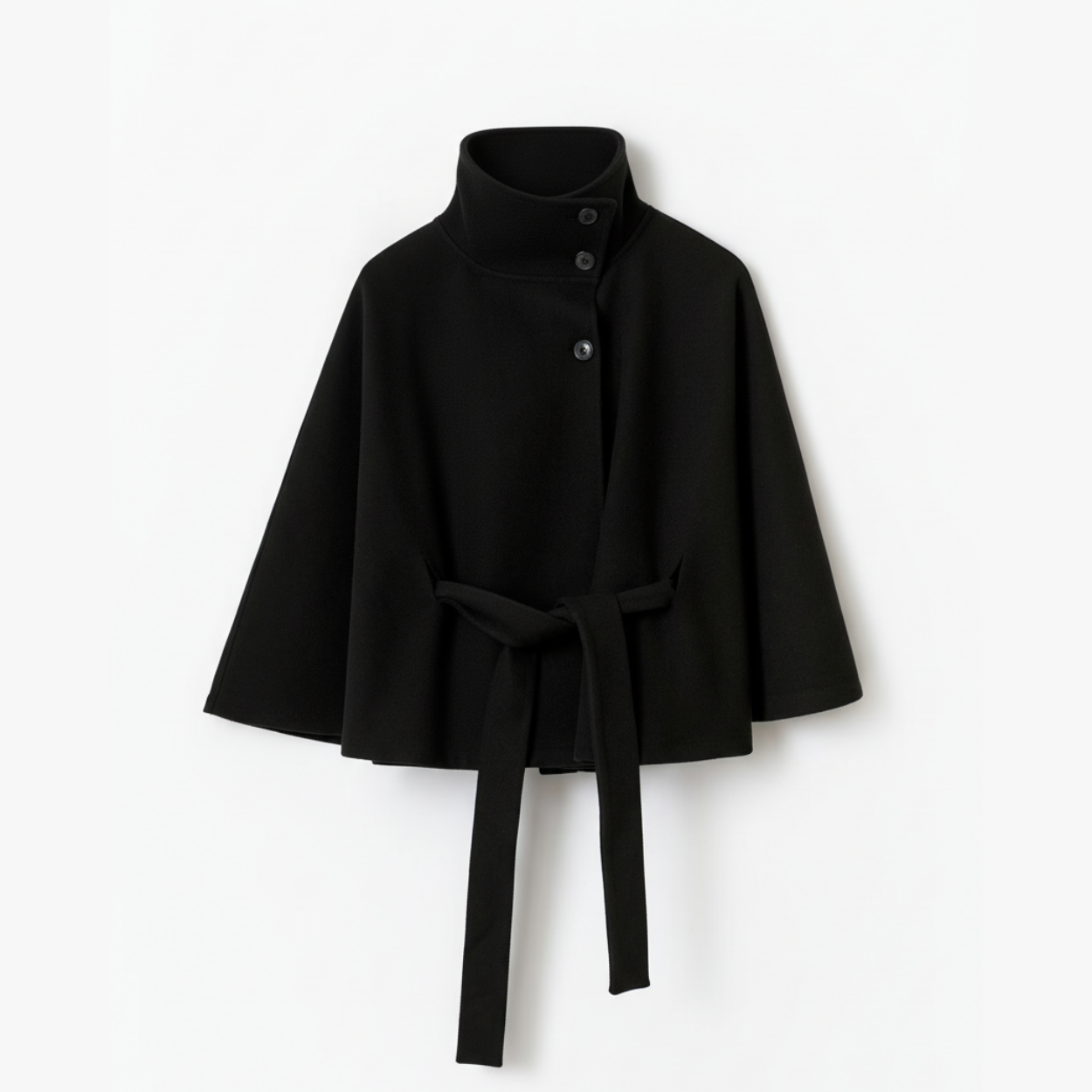 Lorance™ Manteau Cape Rivoli - Noir