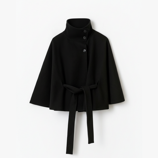 Lorance™ Manteau Cape Rivoli - Noir