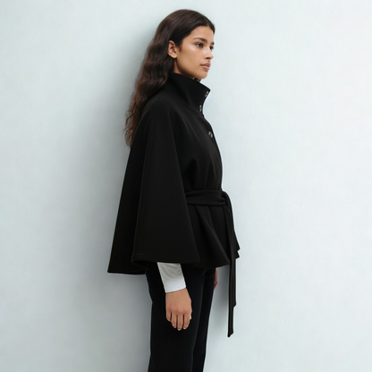 Lorance™ Manteau Cape Rivoli - Noir