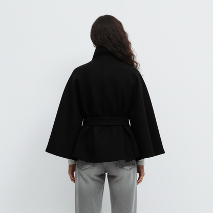 Lorance™ Manteau Cape Rivoli - Noir