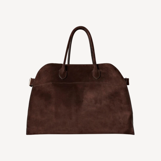 Lorance™ Sac Tote Hampton - Suède Chocolat