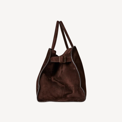 Lorance™ Sac Tote Hampton - Suède Chocolat