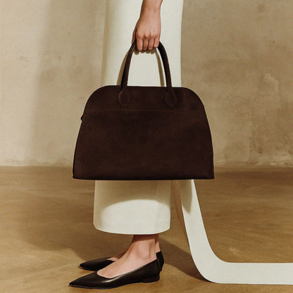 Lorance™ Sac Tote Hampton - Suède Chocolat