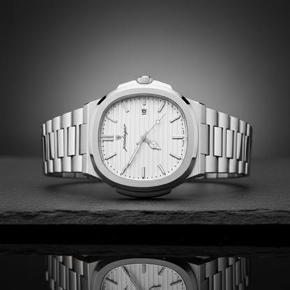 Lorance™ Nautilus 41mm - Argent & Glace