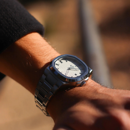 Lorance™ Nautilus 41mm - Argent & Glace