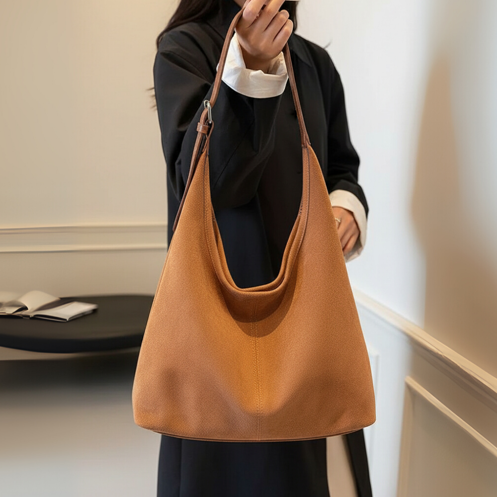 Lorance™ Sac Hobo Solène - Camel