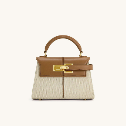 Lorance™ Mini Sac Grace - Toile Marron