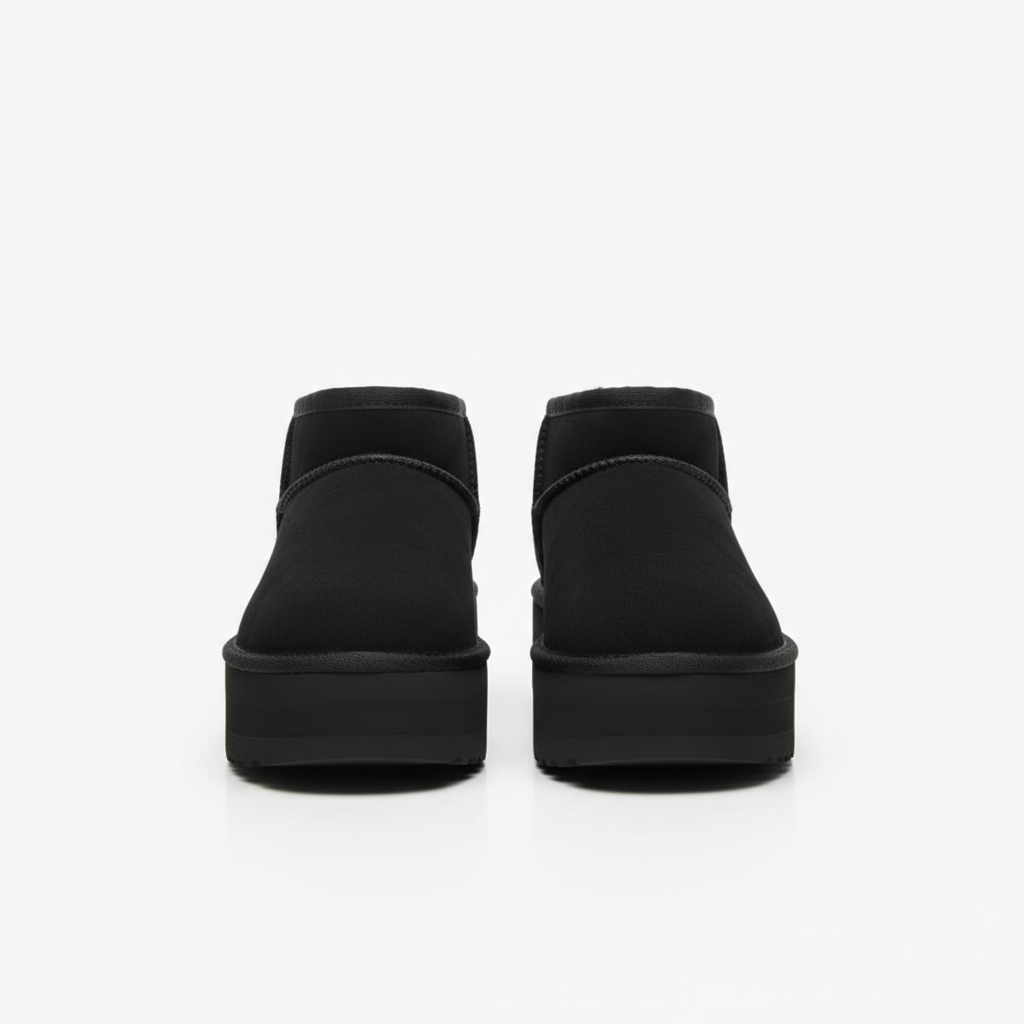 Lorance™ Mini Bottine Plate Sydney - Noir