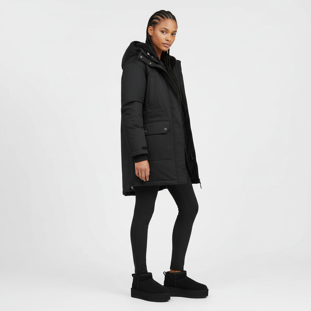 Lorance™ Mini Bottine Plate Sydney - Noir