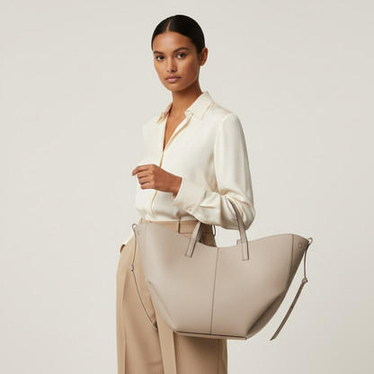 Lorance™ Sac Tote Stella - Craie
