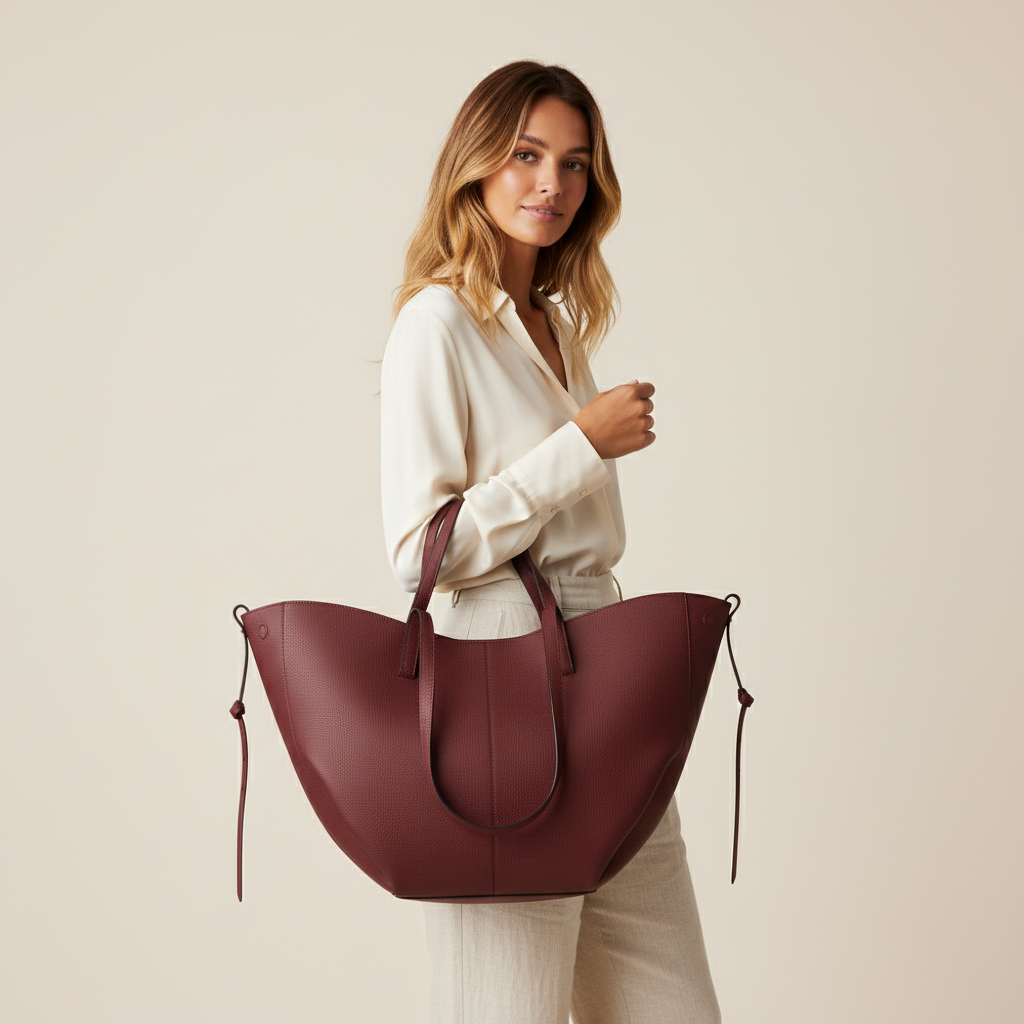 Lorance™ Sac Tote Stella - Bourgogne / Édition Limitée