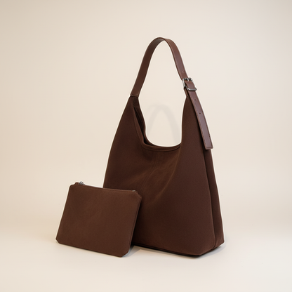Lorance™ Sac Hobo Solène - Marron