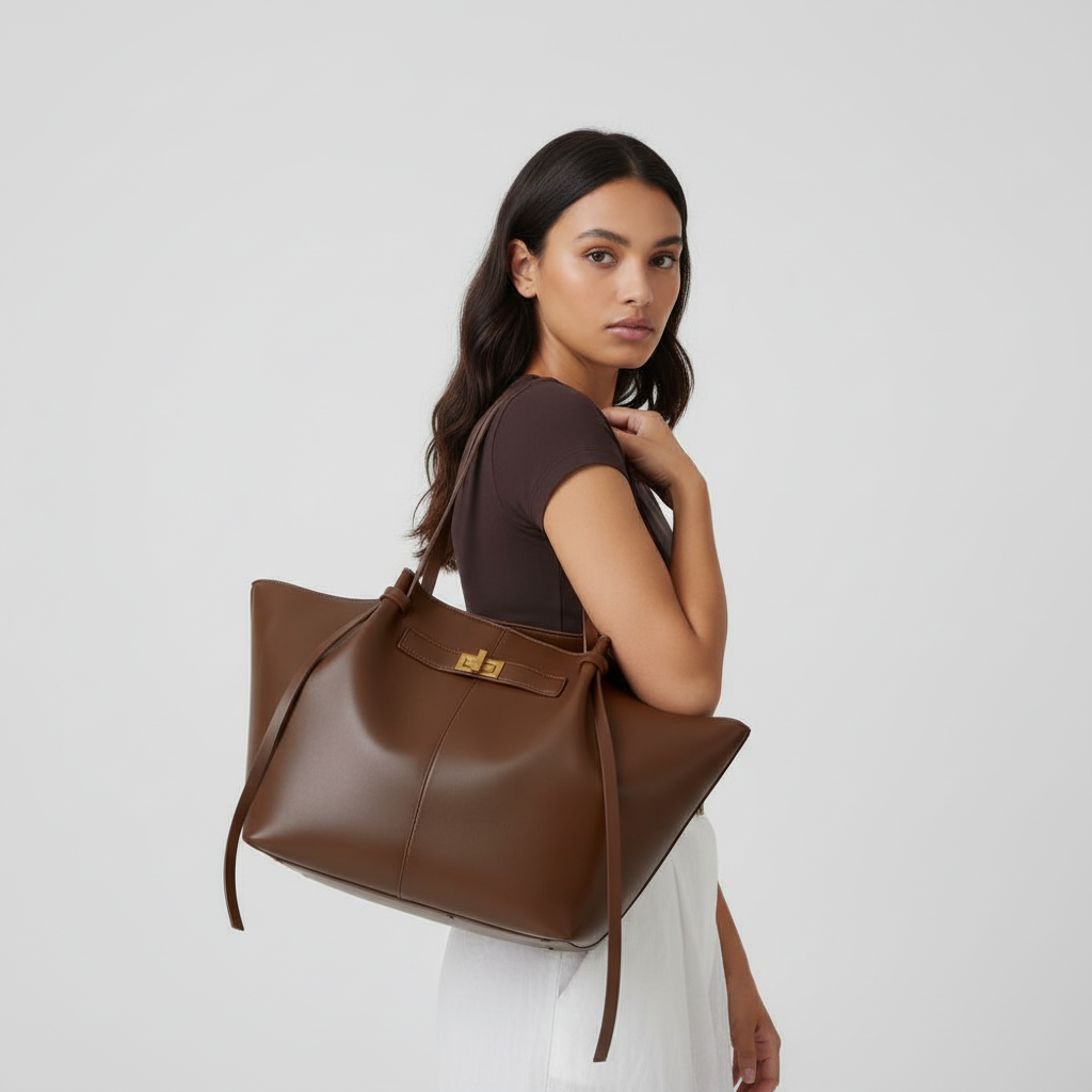 Lorance™ Tote Bag Céleste - Marron Foncé