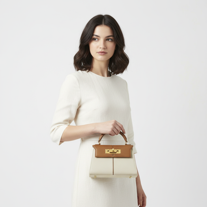 Lorance™ Mini Sac Grace - Toile Marron